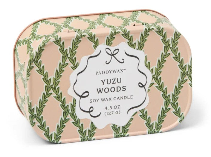 Paddywax, Yuzu Woods - 4.5 oz Tin Candle