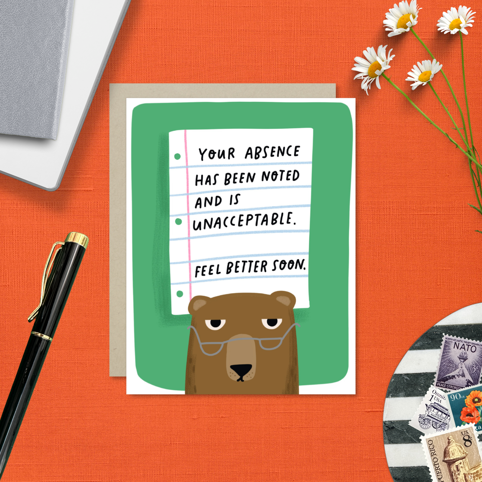 Barone and Co. - Absence Noted Get Well Card