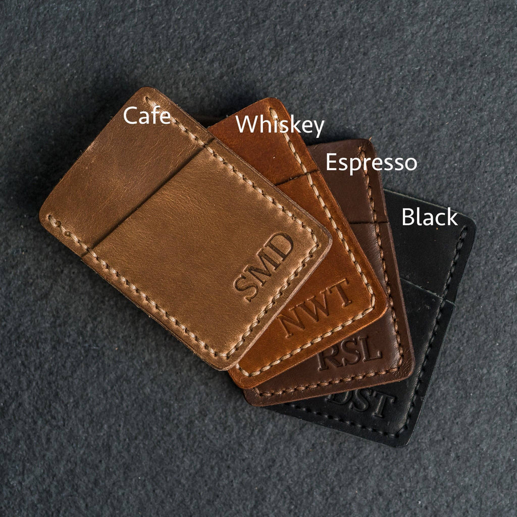 Ox & Pine - Two Pocket Wallet - Handmade Leather Wallet: Espresso