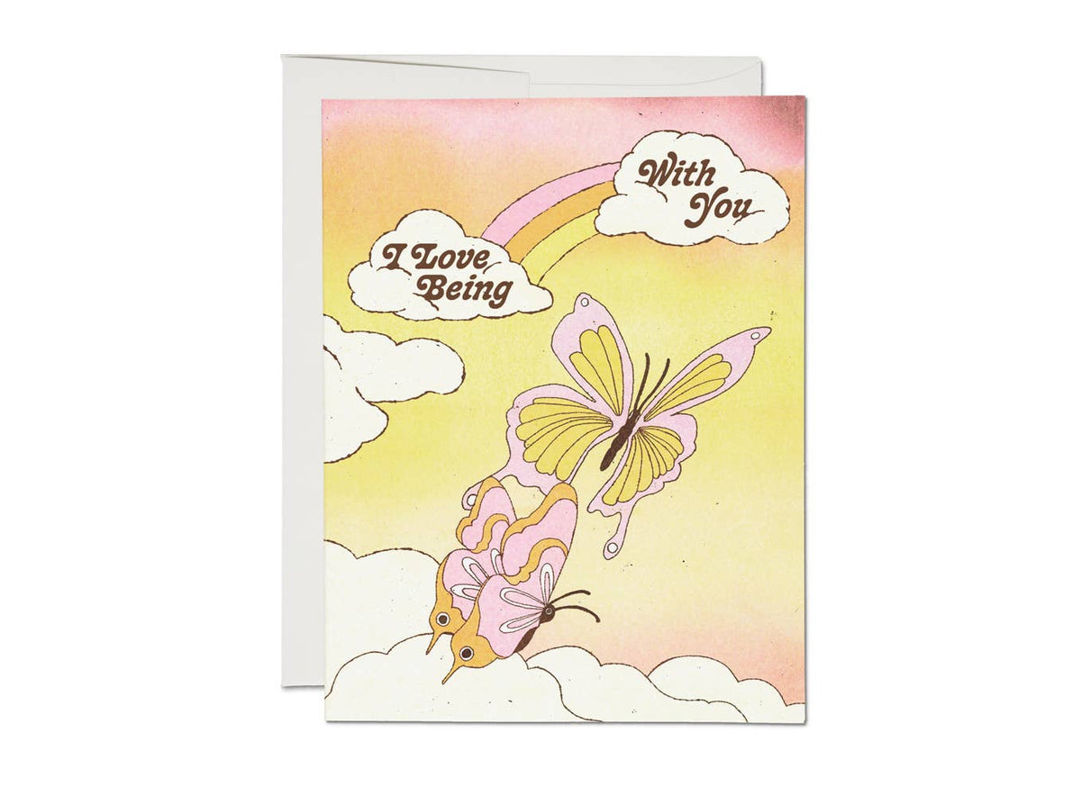 Red Cap Cards - I Love Being with You love greeting card