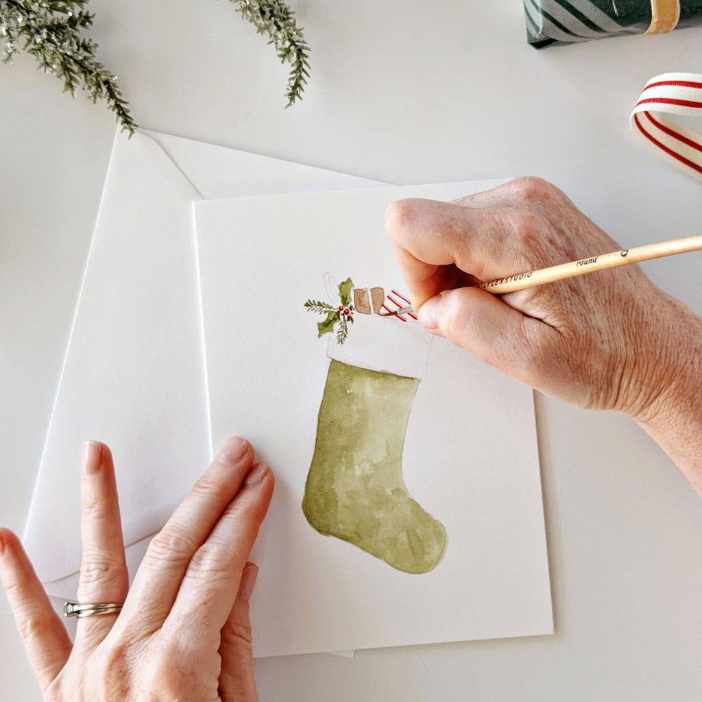 emily lex studio - Classic christmas paintable notecard
