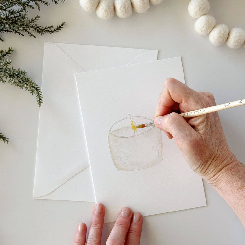 emily lex studio - Warm + cozy paintable notecard