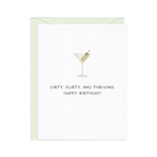 Amy Zhang - Dirty, Flirty, Thriving — Millennial Martini Birthday Card