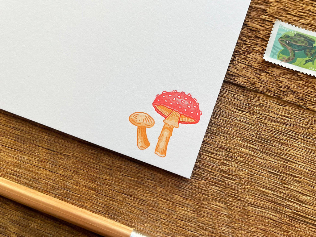 Noteworthy Paper & Press - Mushroom Flat Notes (Boxed Set of 8)