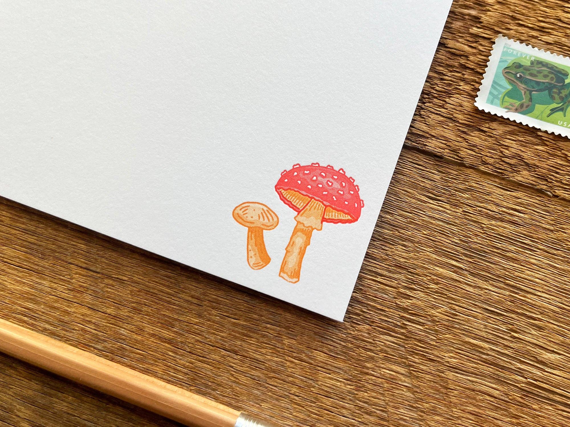 Noteworthy Paper & Press - Mushroom Flat Notes (Boxed Set of 8)