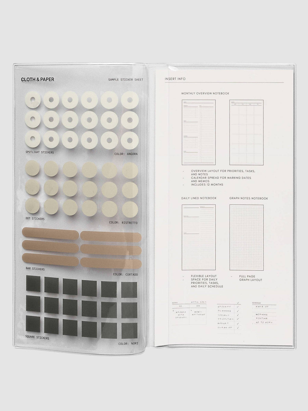 Cloth & Paper - FORMA Travel Notebook Set | A5 Slim