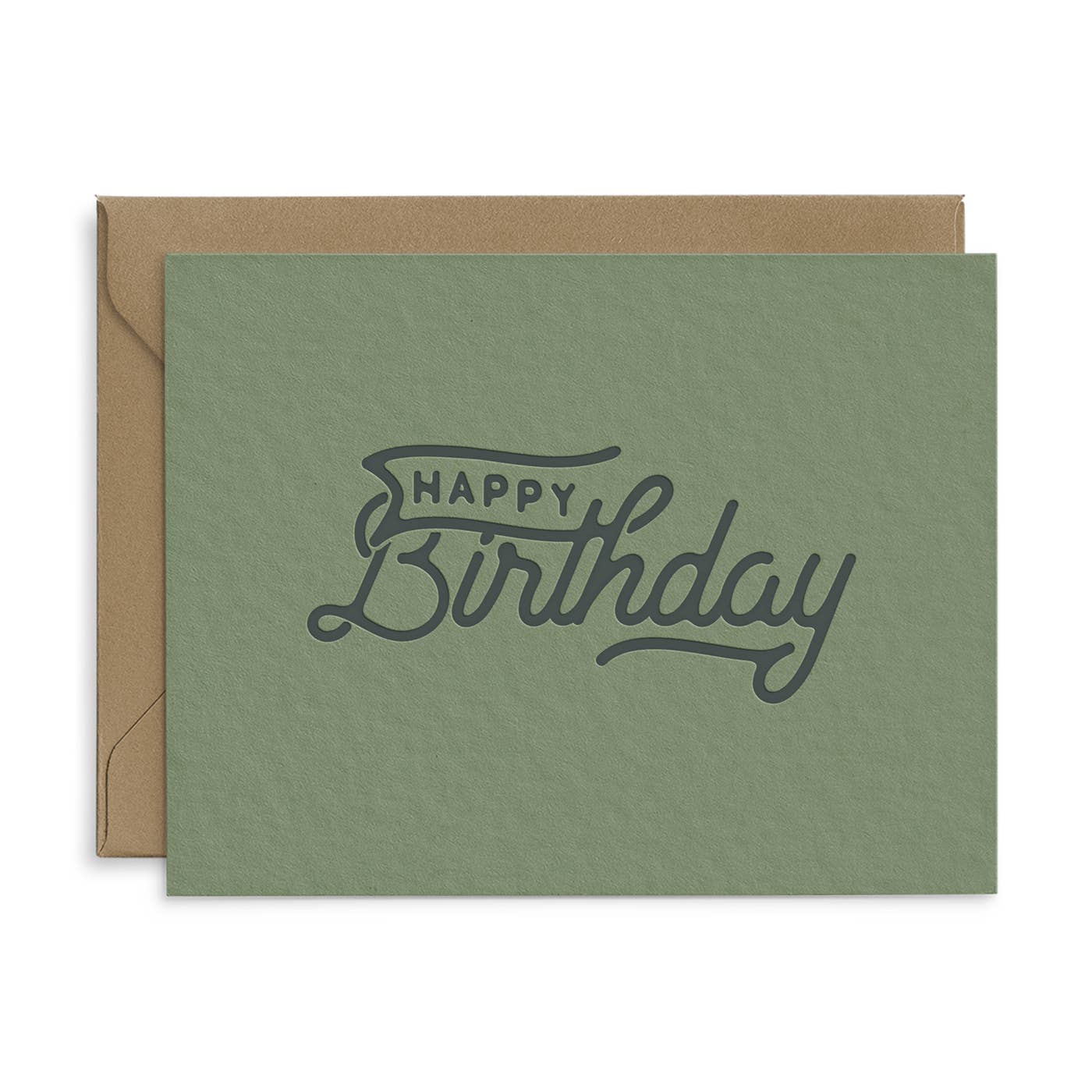 Ruff House Print Shop - Happy Birthday Flag Greeting Card - Box of 6