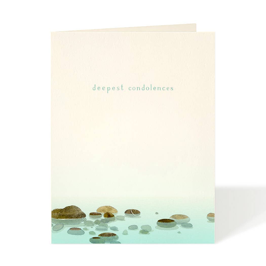Felix Doolittle - River Stones -Sympathy Card