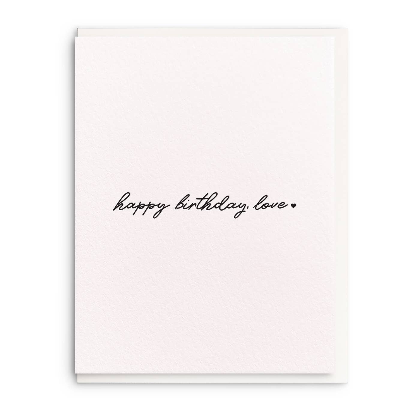 Dahlia Press - Birthday Love - Letterpress Birthday Greeting Card