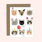 Almeida Illustrations - Birthday Cats Greeting Card