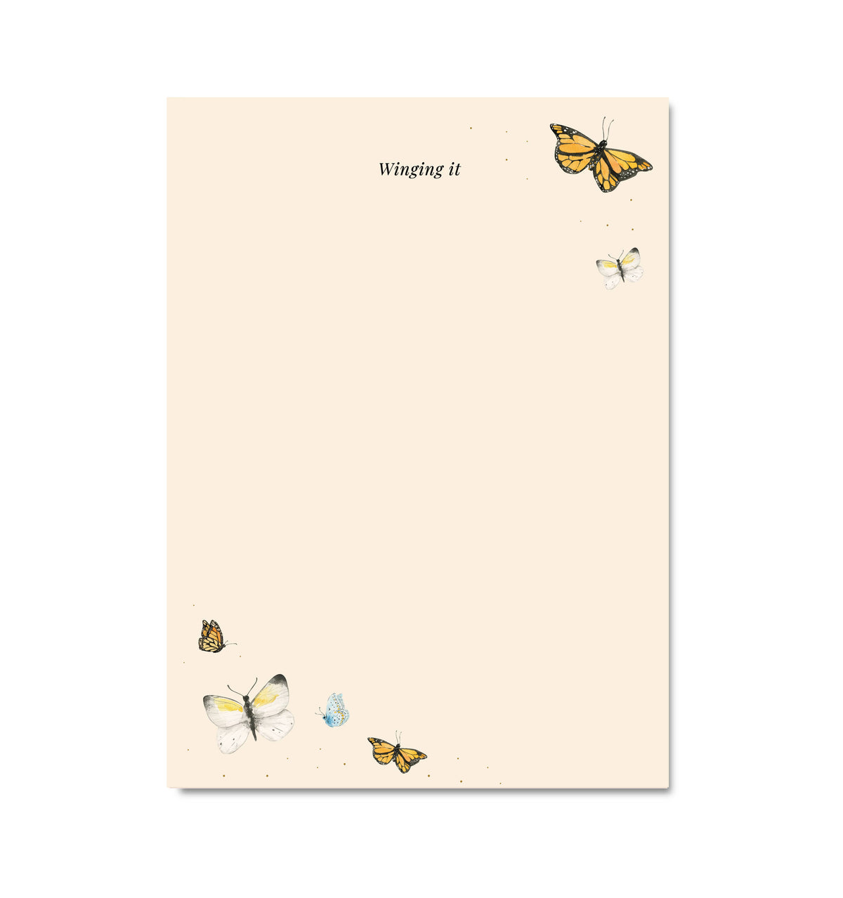 Ginger P. Designs - Winging It Butterfly Notepad