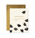 Ginger P. Designs - Flying Hats Graduation Greeting Card