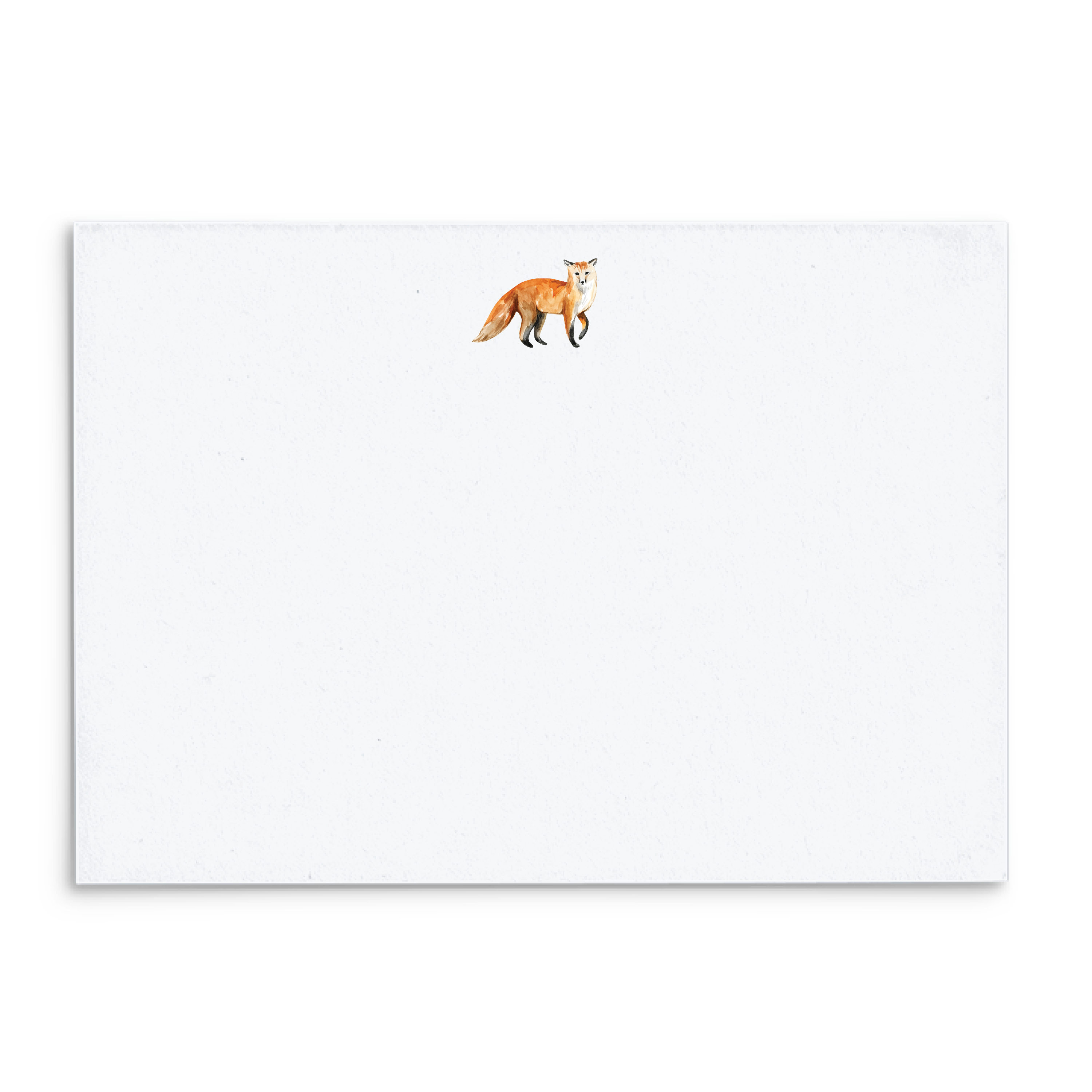 UncommonWares - Fox Watercolor Panel Note Cards A2