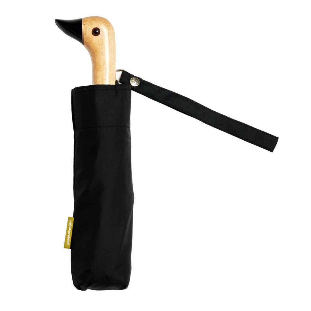 Original Duckhead - Classic Black Compact Eco Friendly Duckhead Umbrella