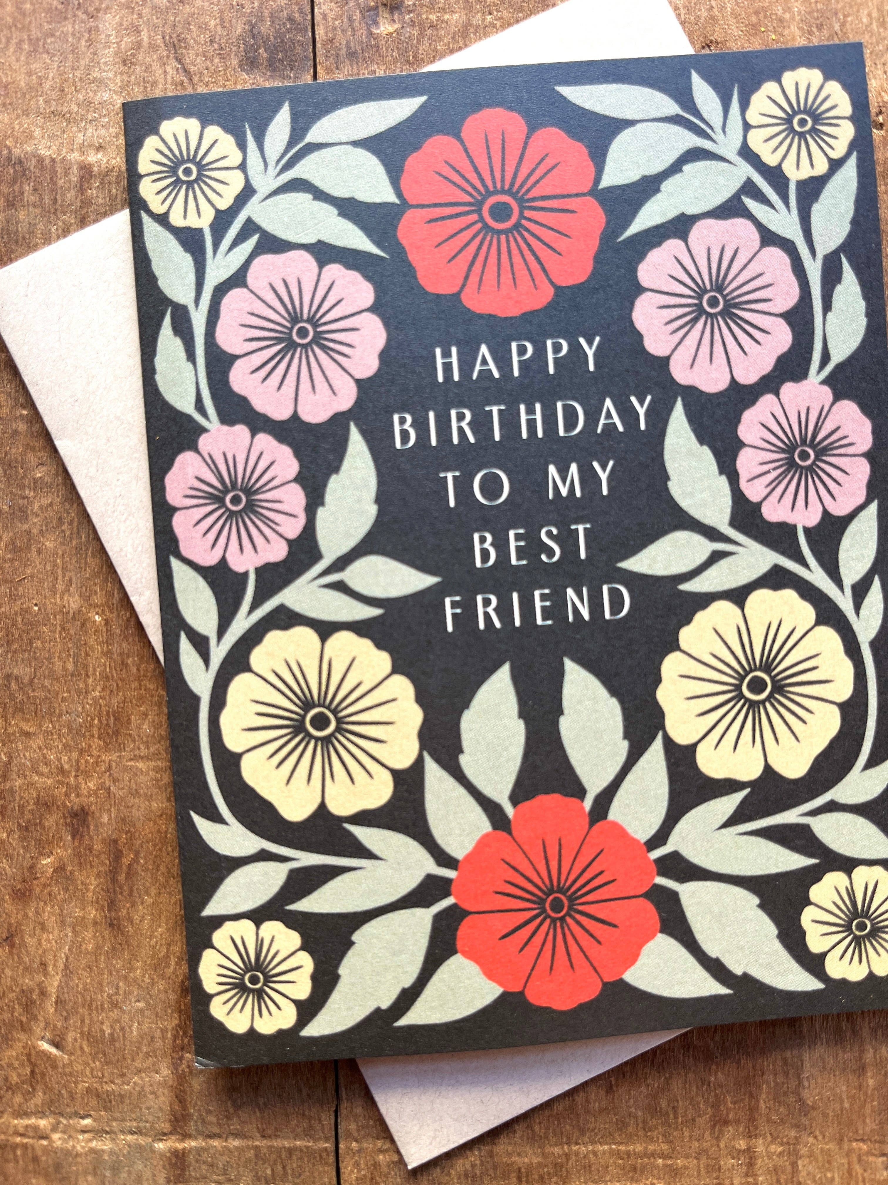 Katharine Watson - "Happy Birthday to My Best Friend," Greeting Card