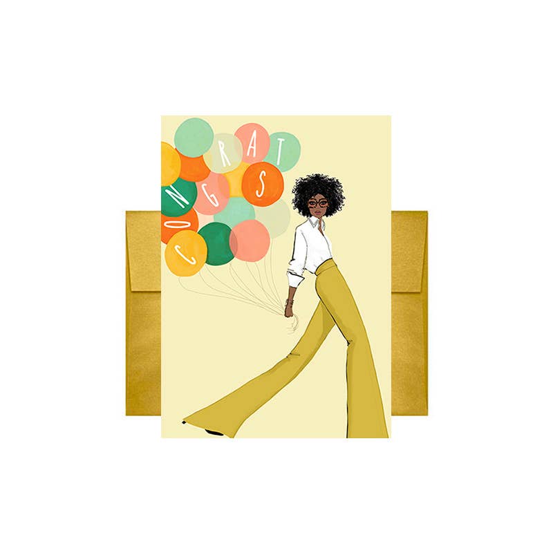 Beyoutifully Made™ - Congrats Balloons Greeting Card
