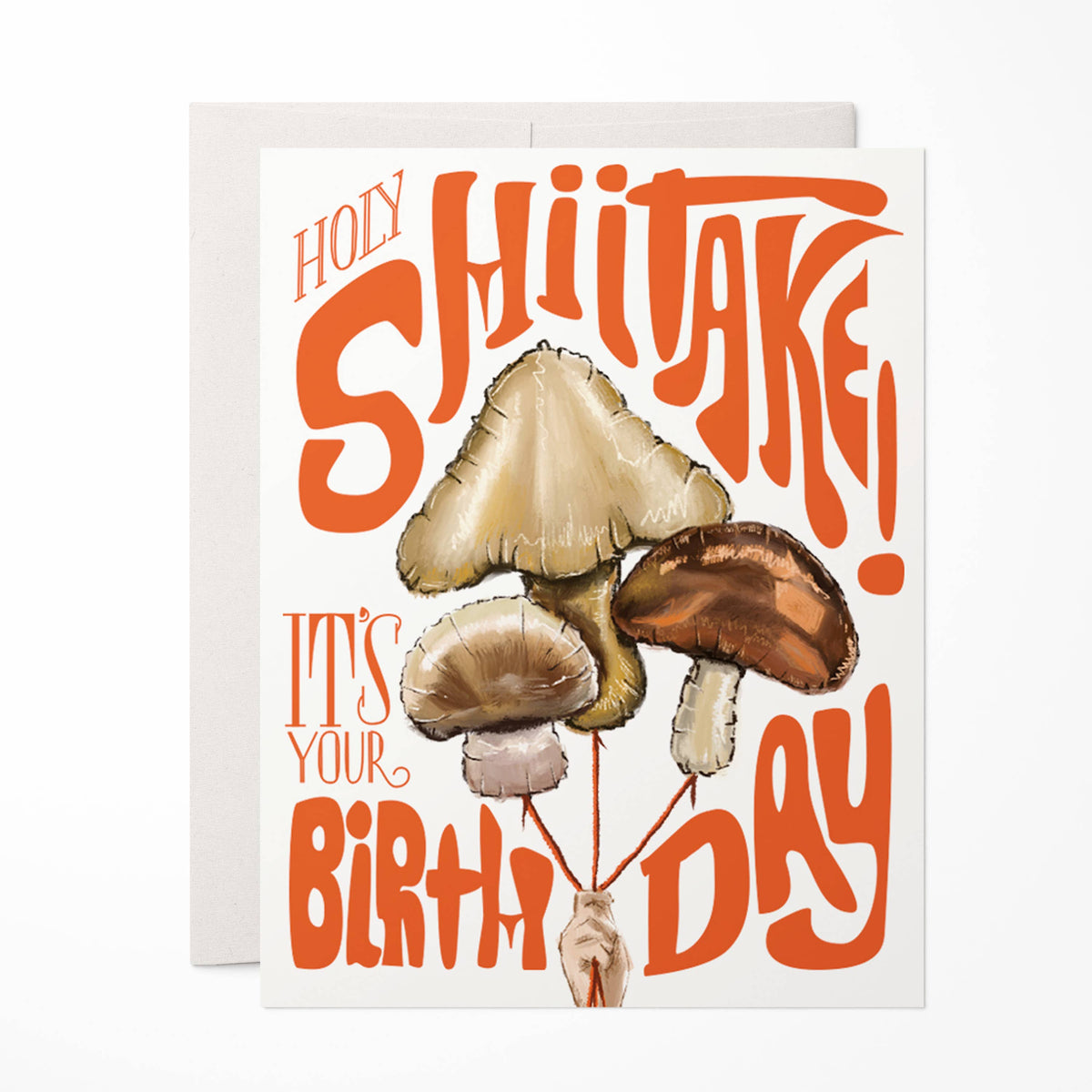 Antiquaria - Holy Shiitake Birthday Greeting Card