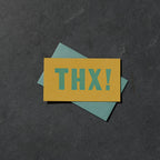 Etc. Letterpress - THX! Mini Card