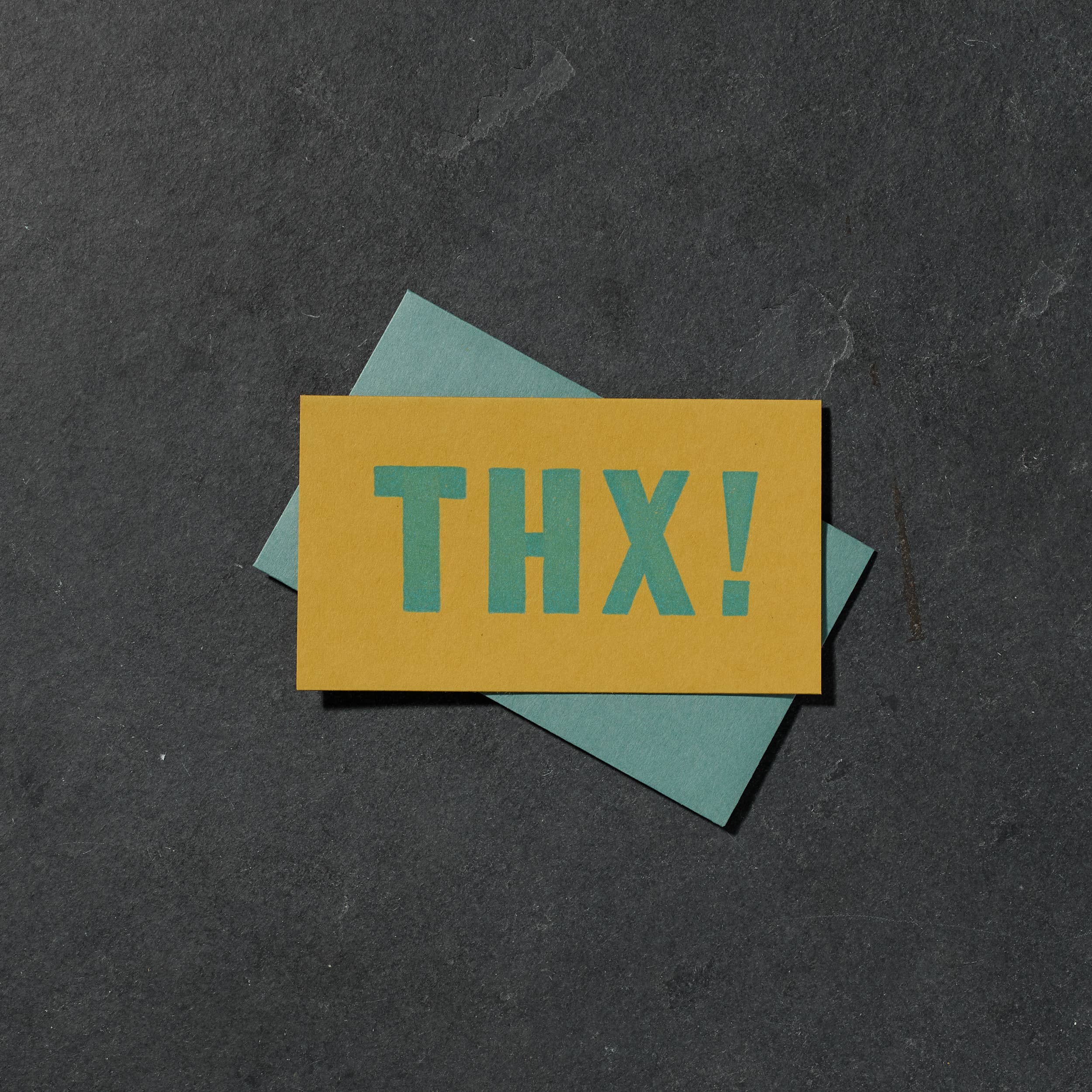 Etc. Letterpress - THX! Mini Card