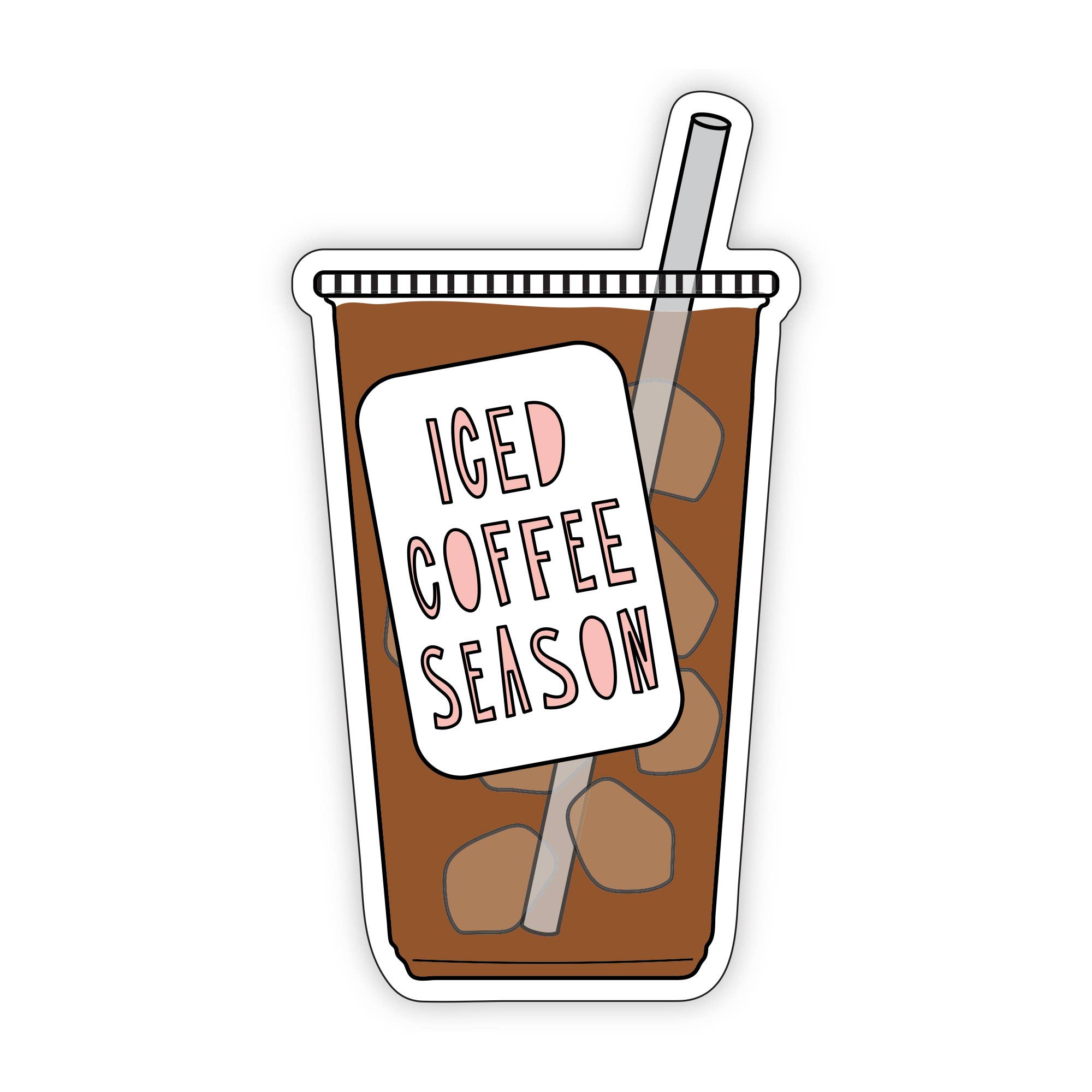 Near Modern Disaster - Iced Coffee Season - 3" vinyl sticker