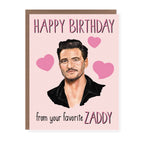 Morgan Swank Studio - Pedro Zaddy Pop Culture Birthday Card