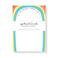 Apartment 2 Cards - Maya Angelou Rainbow Quote 4.75x6.5" Notepad