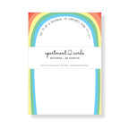 Apartment 2 Cards - Maya Angelou Rainbow Quote 4.75x6.5" Notepad
