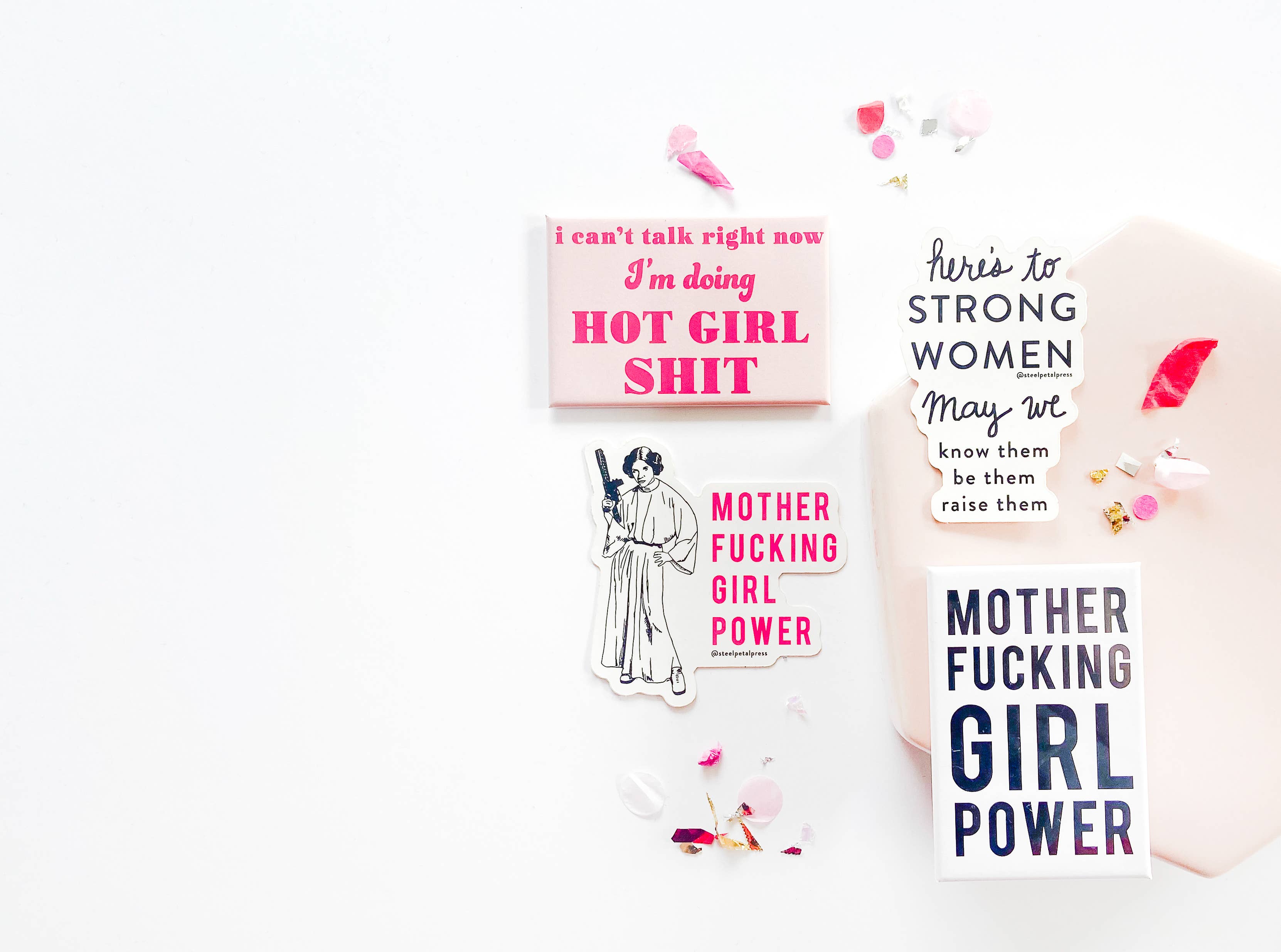 Steel Petal Press - Strong Women Die-Cut Sticker