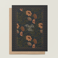 re:mused studio - Moonlight Zinnia Thank You A2 Greeting Card