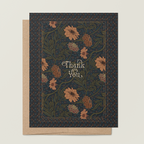 re:mused studio - Moonlight Zinnia Thank You A2 Greeting Card