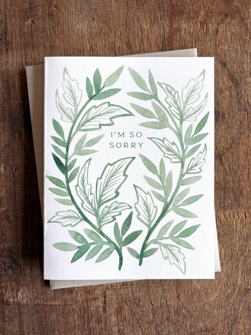 Katharine Watson - "I'm So Sorry," Greeting Card