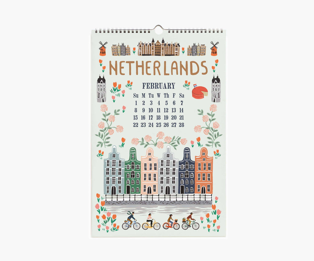 Rifle Paper Co. - 2026 World Travel Wall Calendar