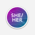 Discovery Stickers - She/Her Sticker