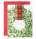 E. Frances Paper - Plaid Ribbon Wreath | Christmas Cards (Boxed Set of 6)