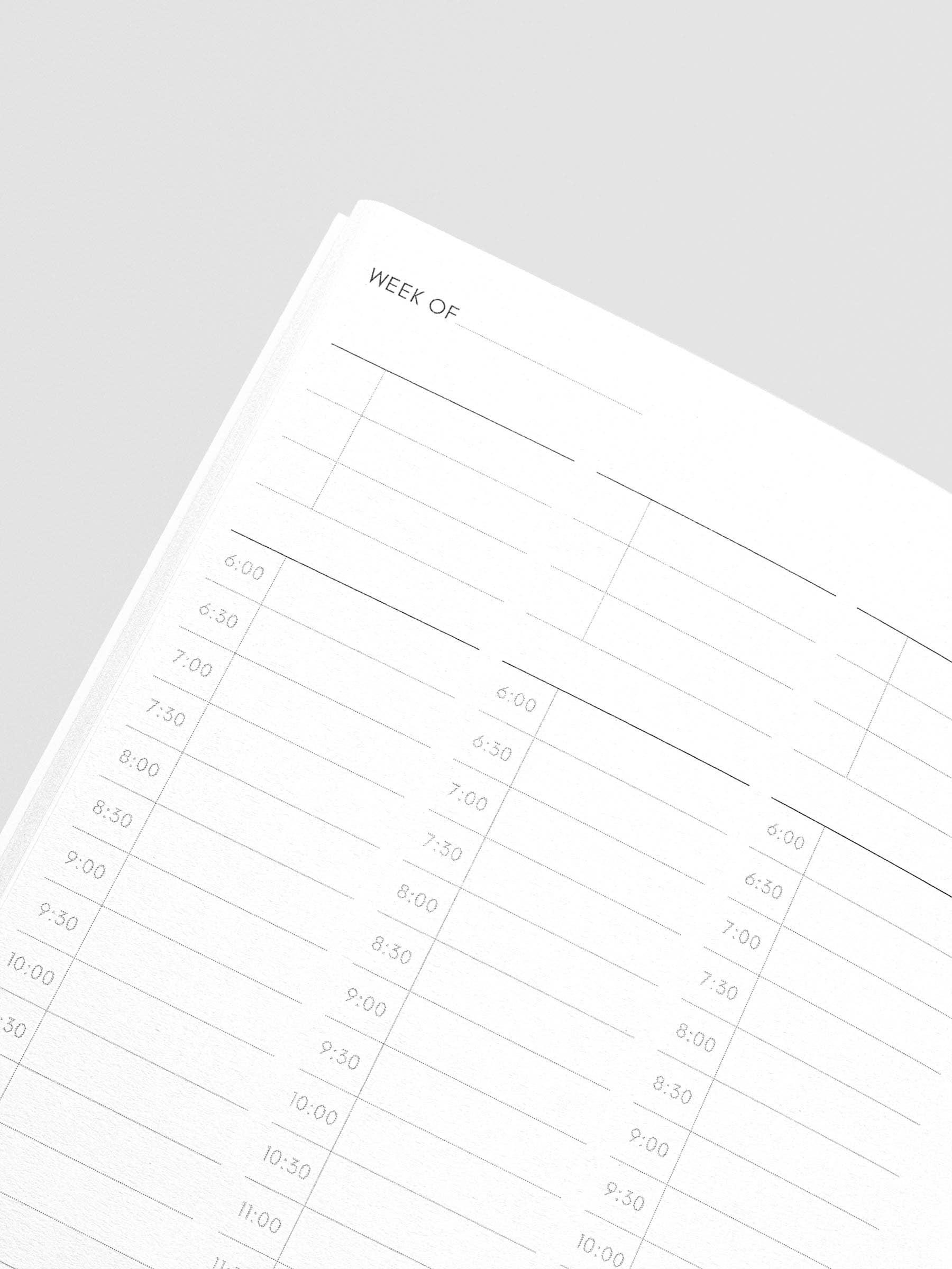 Cloth & Paper - Travel Notebook | A5 Slim: Routine Builder | Beignet