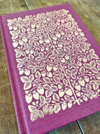 Katharine Watson - Foil Stamped Linen Journal, Blank Burgundy