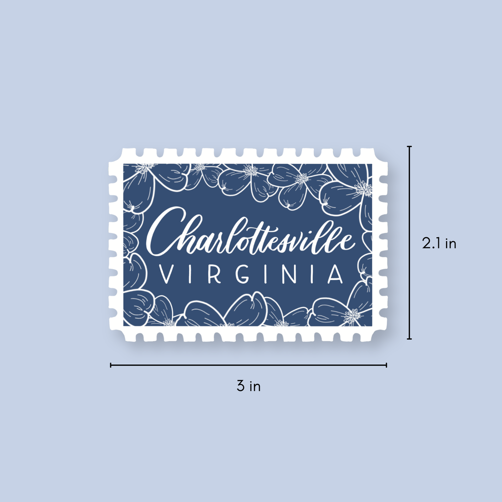 Shop Like You Live Here - Charlottesville VA Stamp Stickers | Charlottesville Virginia