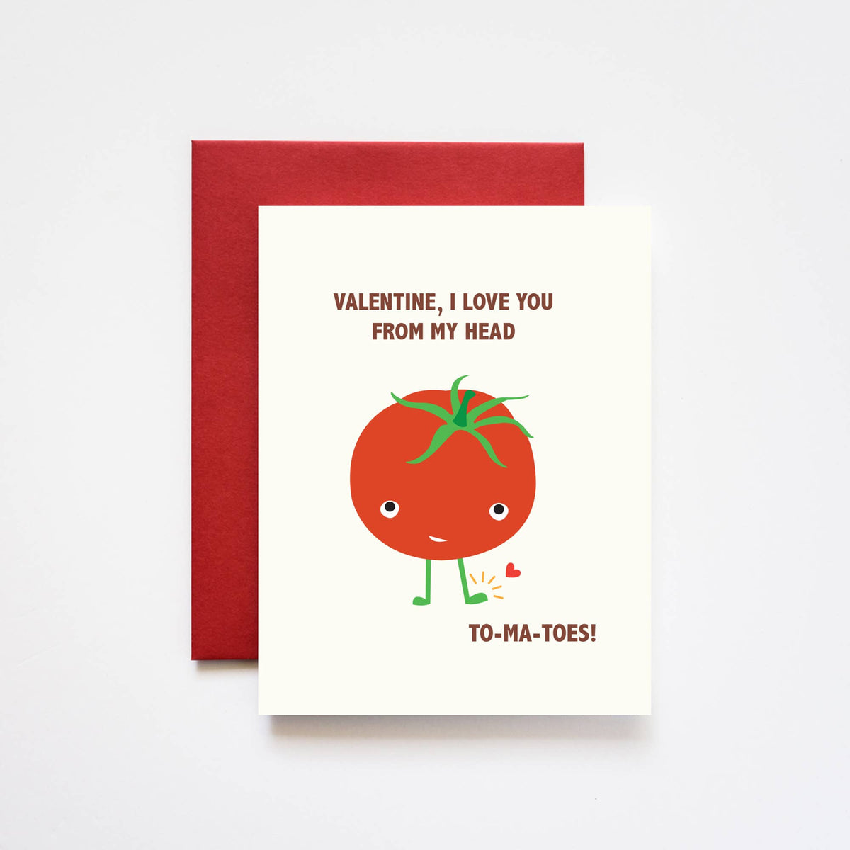 ILOOTPAPERIE - Love You Head to Tomatoes / Tomato Valentine's Greeting Card