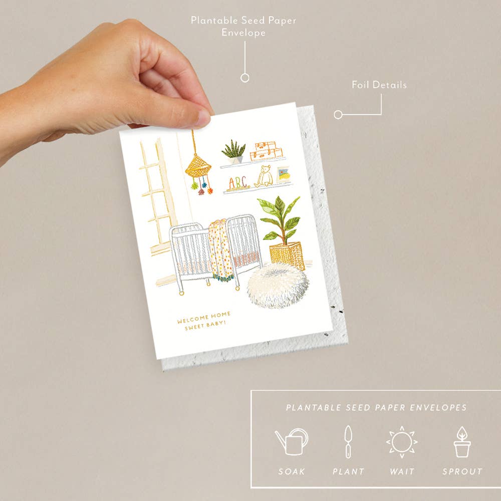 Seedlings - Nursery - Baby Card