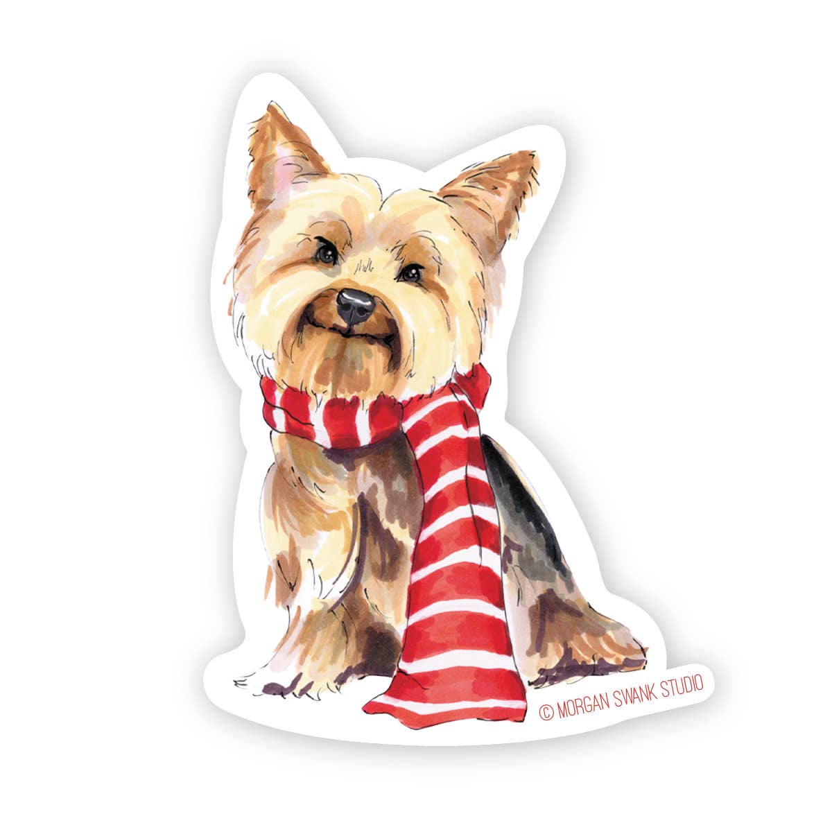 Morgan Swank Studio - Yorkie Dog Sticker
