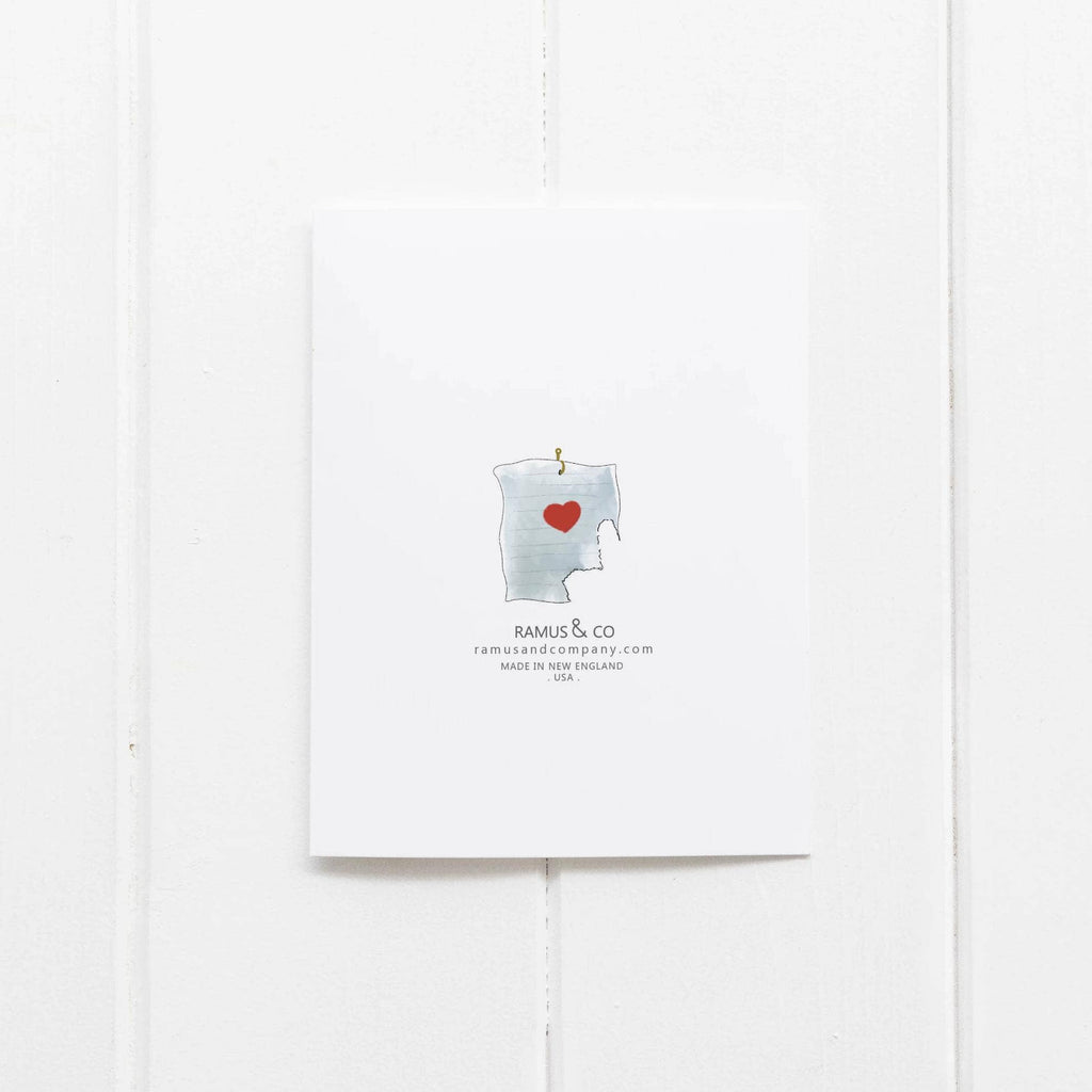 Ramus & Co. - Love Note Whale Greeting Card