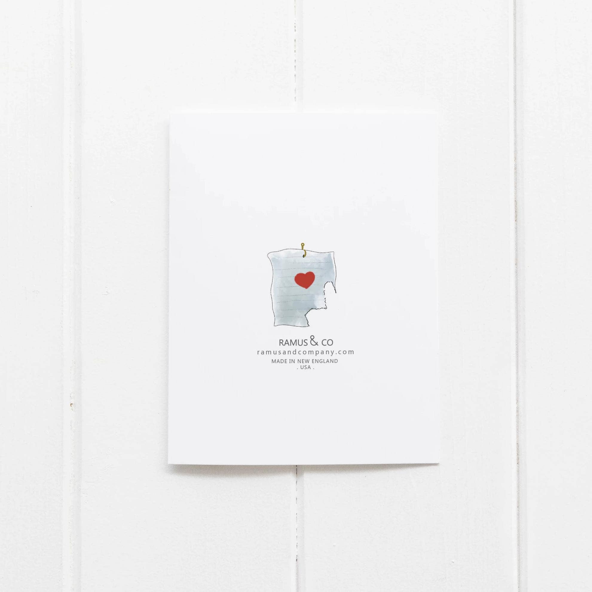 Ramus & Co. - Love Note Whale Greeting Card