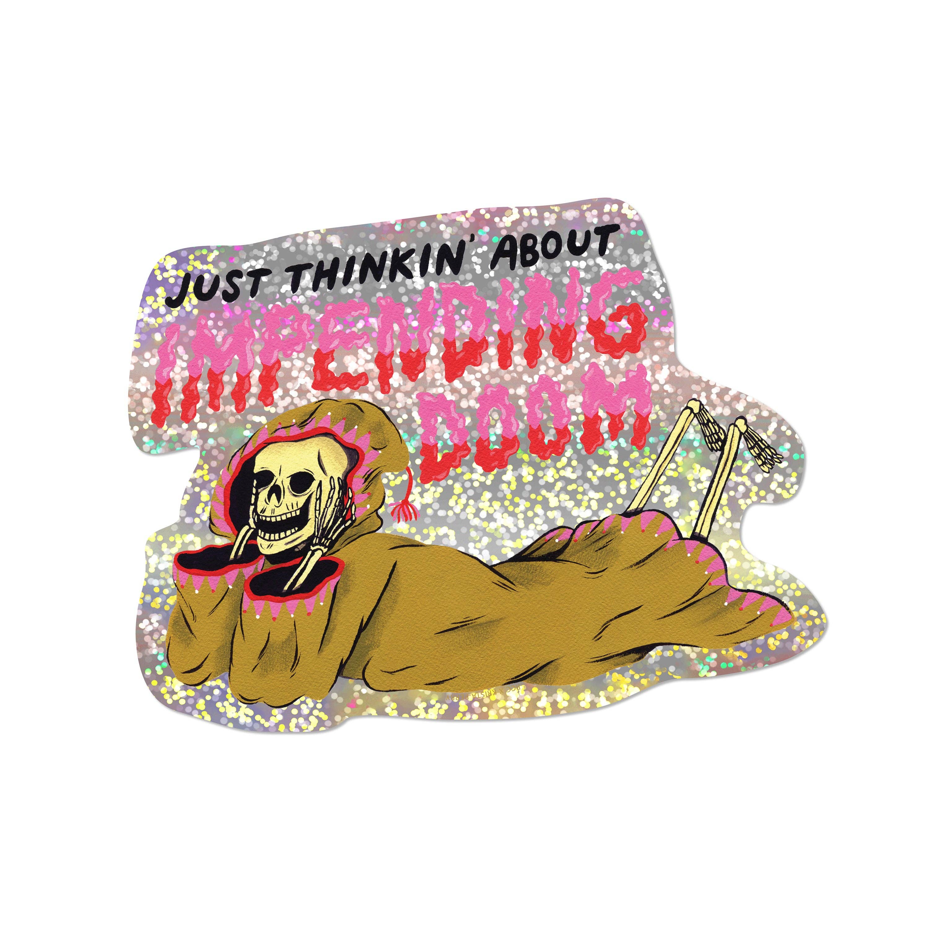 Red Cap Cards - Impending Doom Sticker