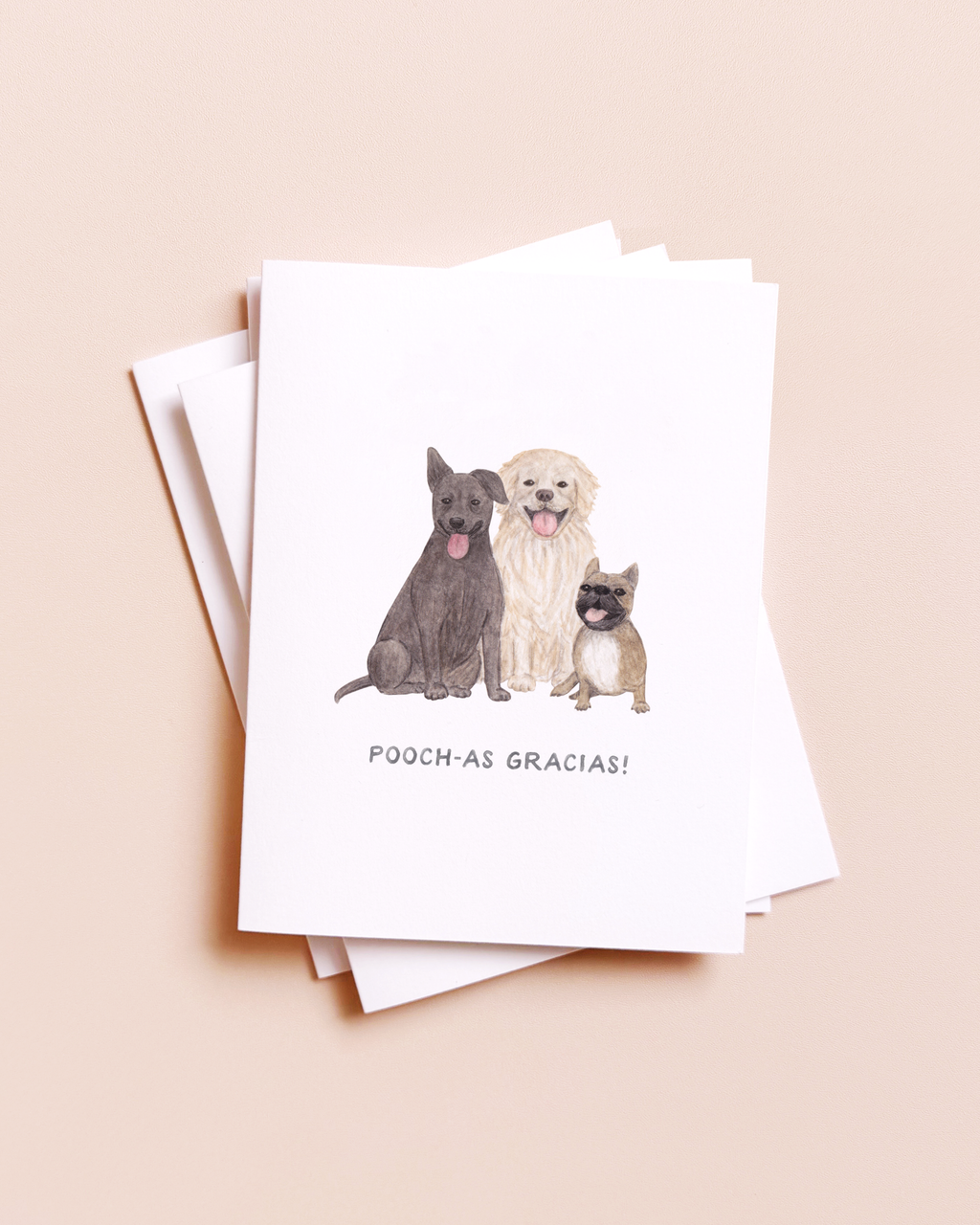 Amy Zhang - Pooch-as Gracias — Spanish Pun Thank You Card