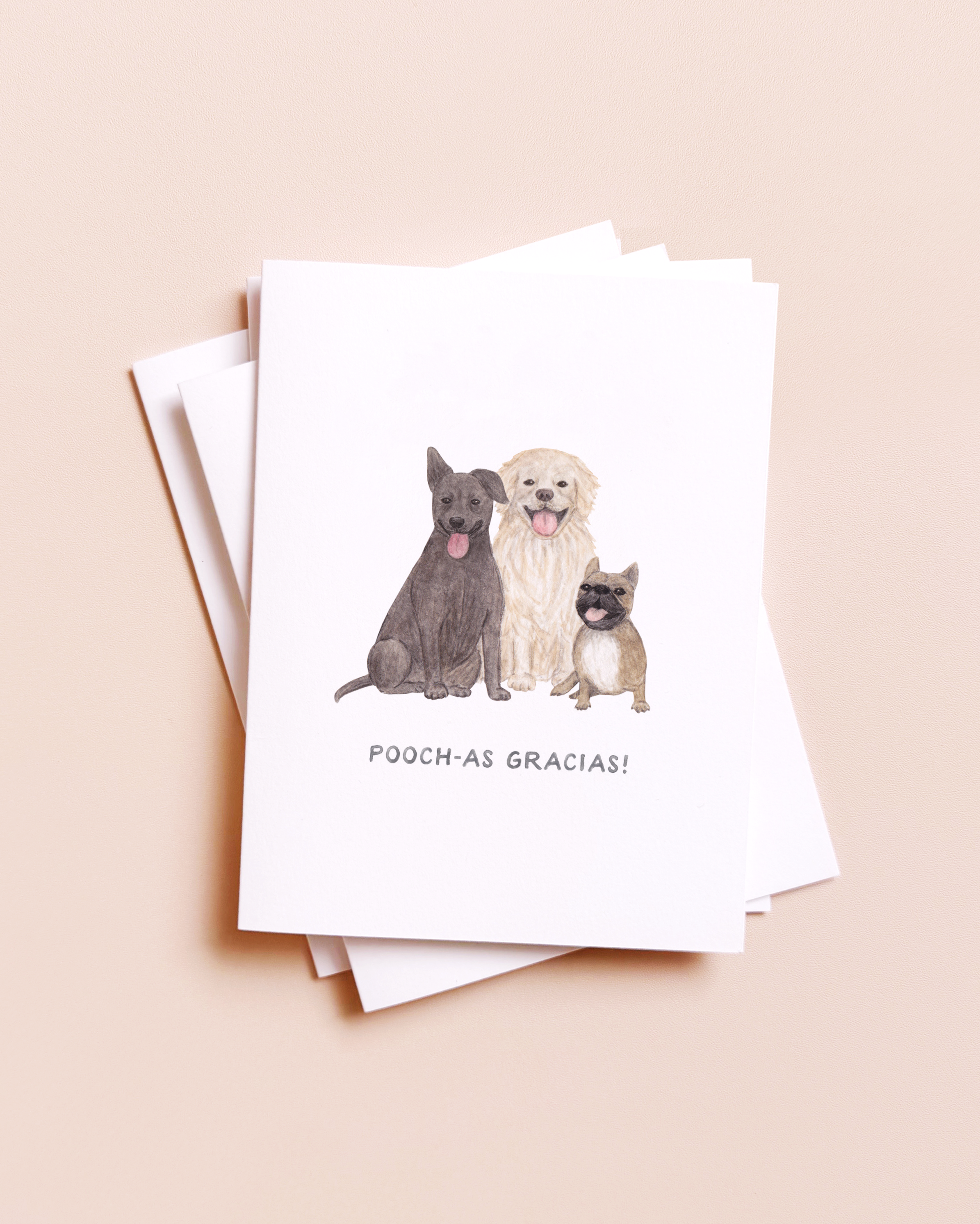 Amy Zhang - Pooch-as Gracias — Spanish Pun Thank You Card