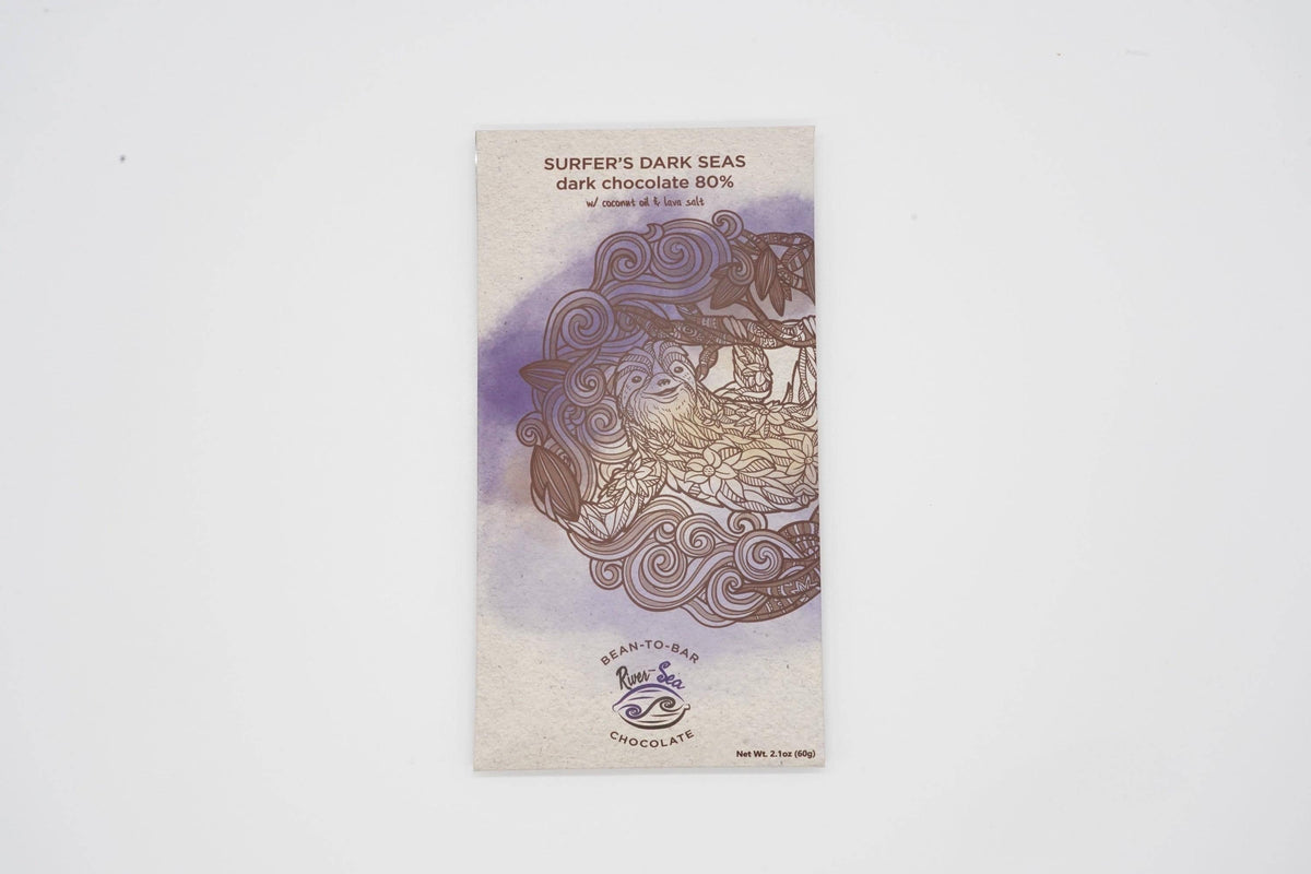 River-Sea Chocolates - Surfer’s Dark Seas 80%