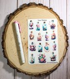 Sakura Design Gallery - Love Potion Sticker Sheet – Planner & Scrapbook Stickers