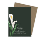 Almeida Illustrations - Cala Lily Condolence Card | Sympathy