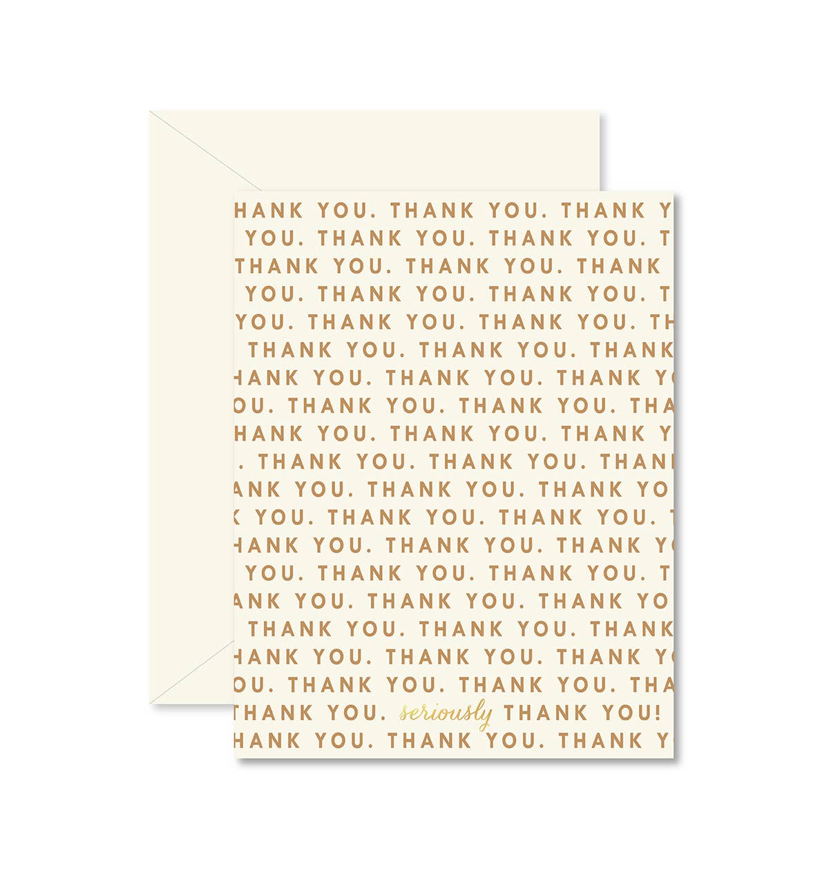 Ginger P. Designs repeating thank you Greeting Card