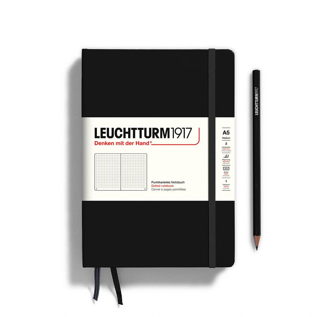 LEUCHTTURM1917 - Notebooks - Medium (A5): Port red / Hardcover / Ruled